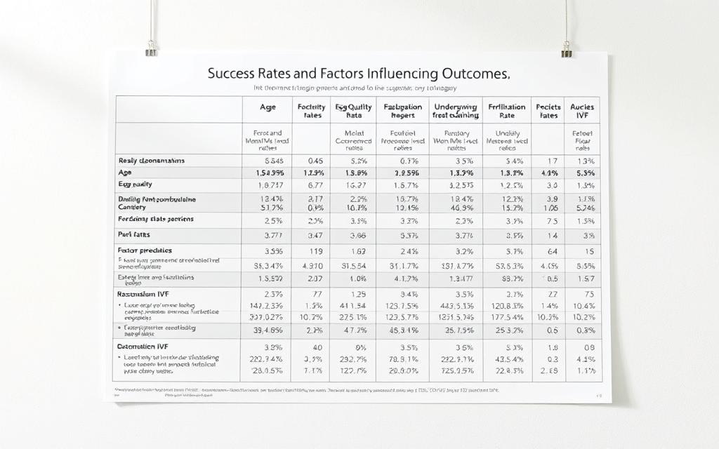 IVF success rates statistics chart