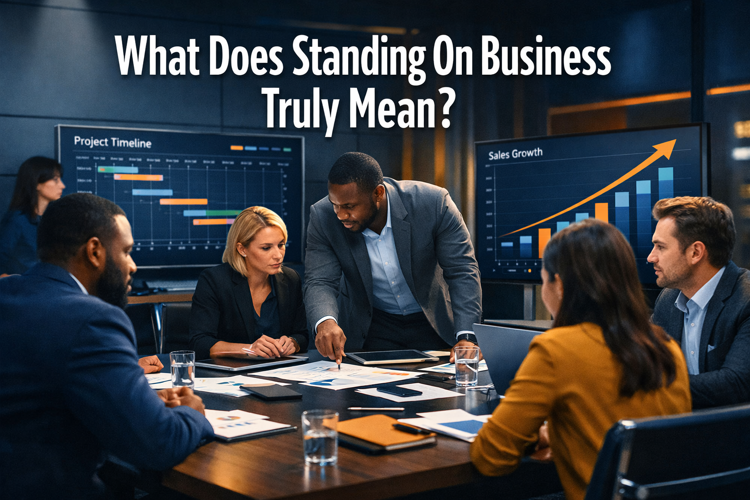 What does standing on business mean?