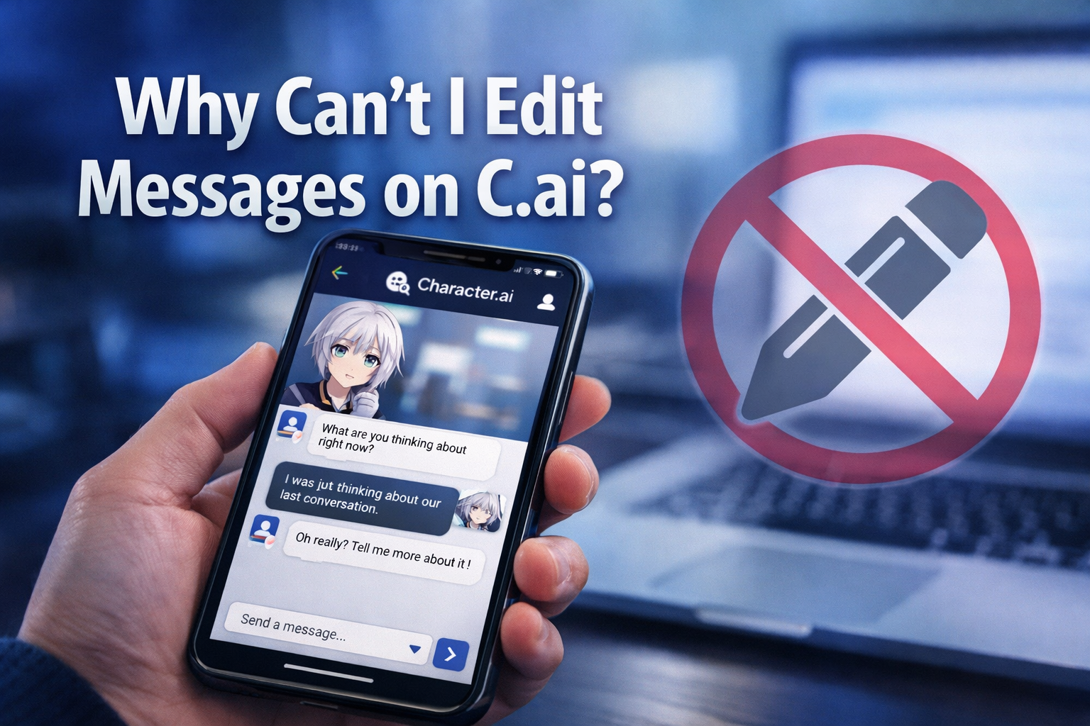 Why can't i edit messages on c.ai?